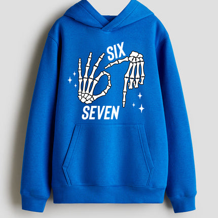 67 Kids Hoodie Blue