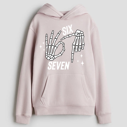 67 Kids Hoodie Pink