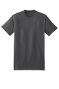 Hanes Beefy-T heavyweight 100% cotton short sleeve T-shirt in smoke grey, customizable at print view.