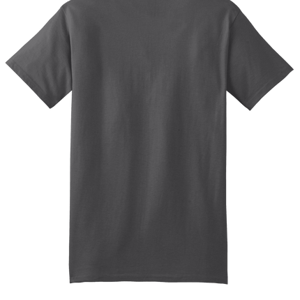 Smoke Grey Hanes® Beefy t-shirt – Heavyweight 100% Cotton T-Shirt, Customizable at Print View back