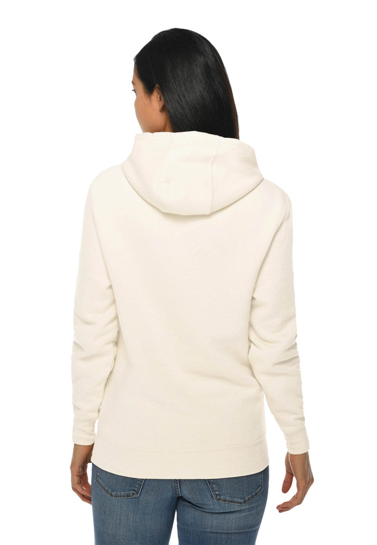 Tan Lane 7 unisex plain hoodie with front print view, showcasing a comfortable premium pullover design perfect for customization.