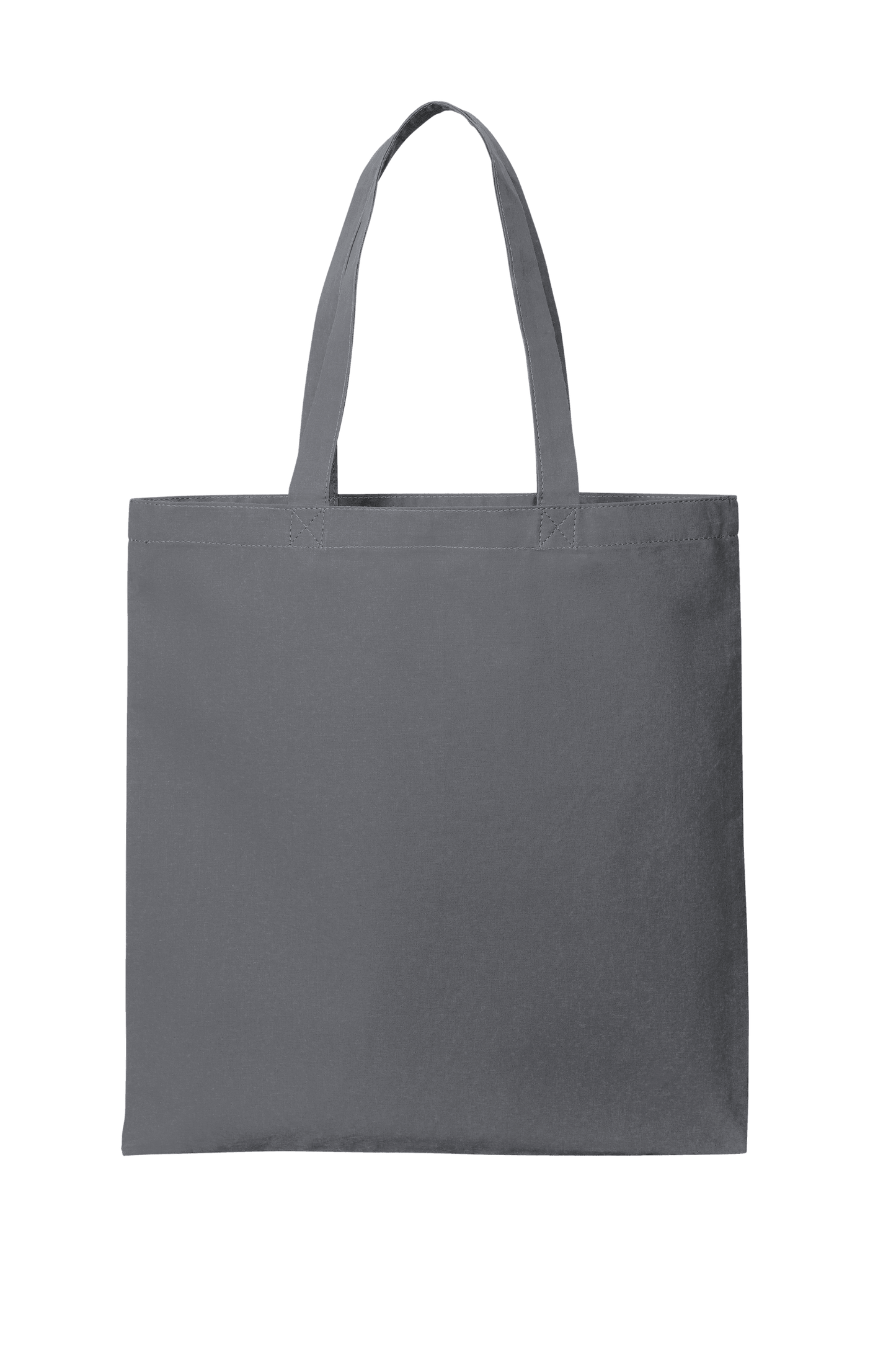 Dark grey Cotton Tote Bag by Print View with printed design, lightweight and reusable cloth bag for shopping or daily use.