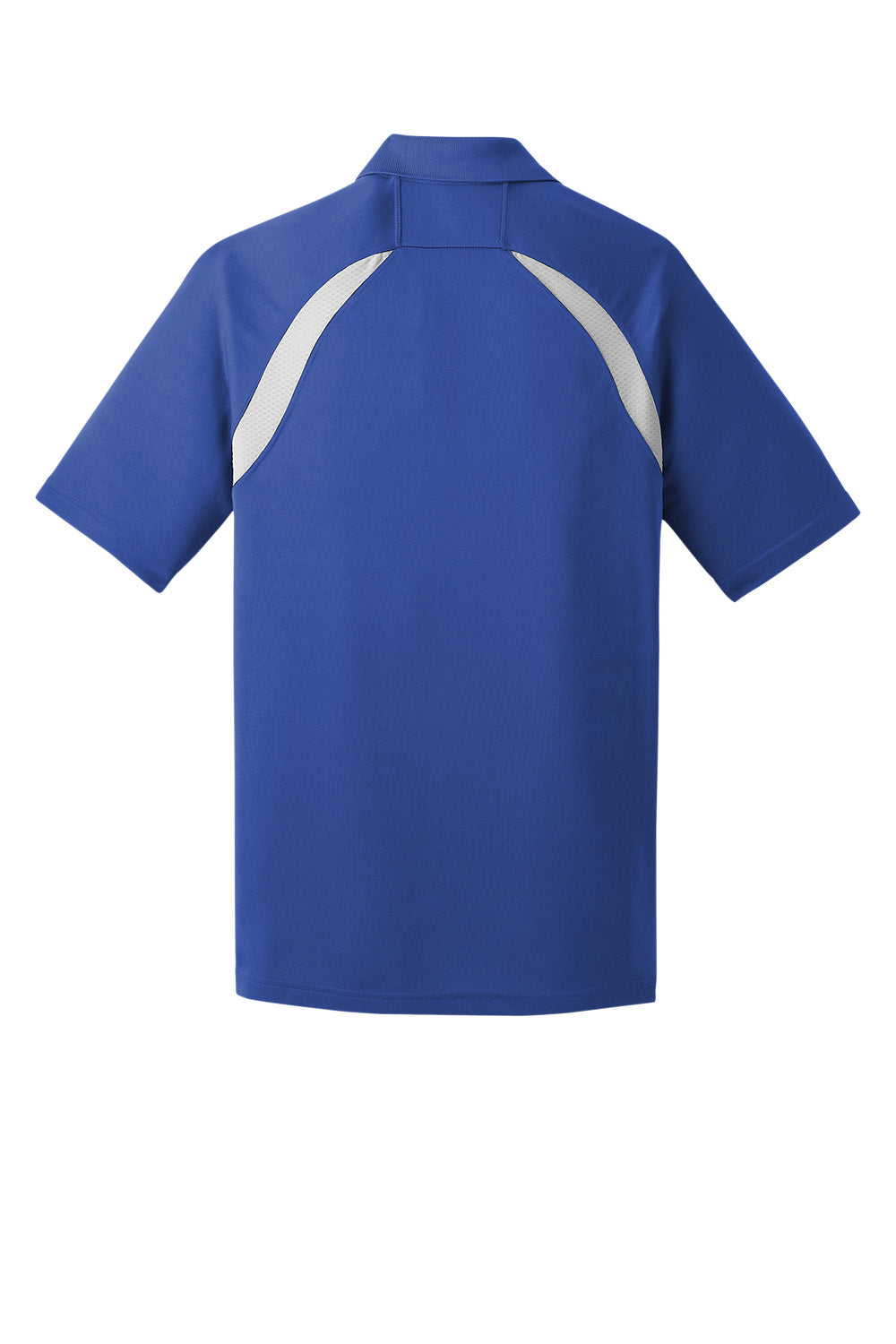 Men's Custom Dry Zone Colorblock Raglan Polo by Print-View in true royal blue, showing front view with colorblock design.