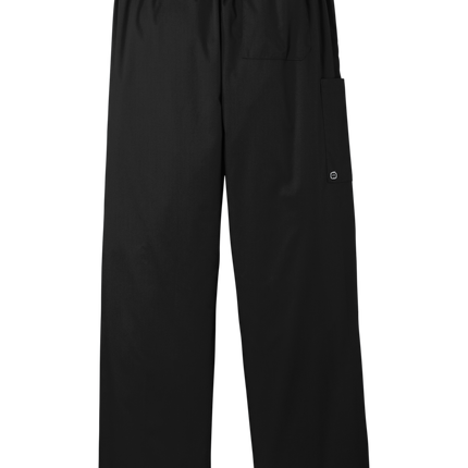 Unisex Medical Work Flex Cargo Pant- Nursing Pant Black Back