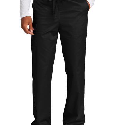 Unisex Medical Work Flex Cargo Pant- Nursing Pant Black Front1