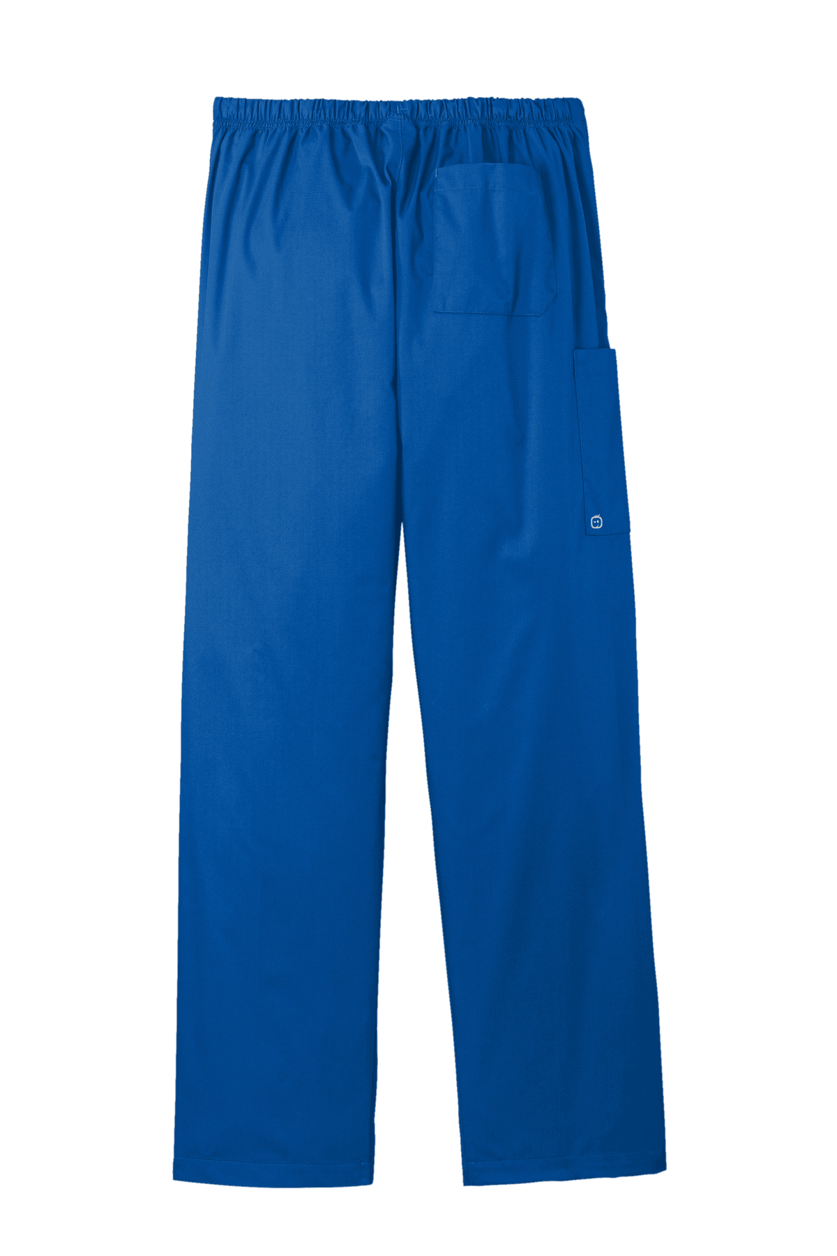 Unisex blue medical scrubs work flex cargo pant from Wink, featuring multiple pockets and a comfortable fit for healthcare professionals.
