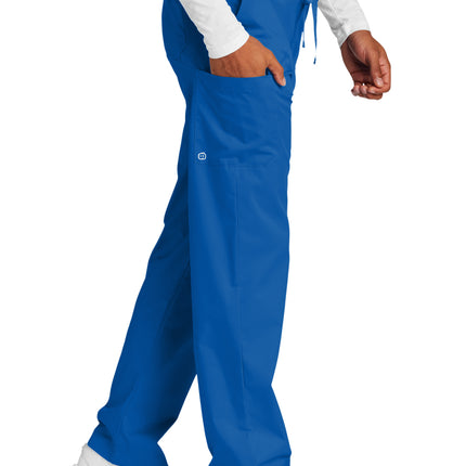 Unisex Medical Work Flex Cargo Pant- Nursing Pant Blue side