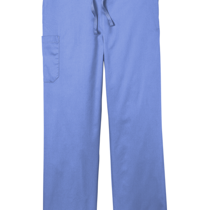 Unisex Medical Work Flex Cargo Pant- Nursing Pant Light Blue Front