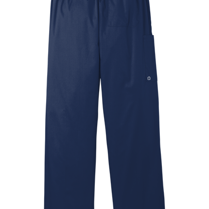 Unisex Medical Work Flex Cargo Pant- Nursing Pant Navy Back