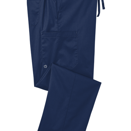 Unisex Medical Work Flex Cargo Pant- Nursing Pant Navy Folded