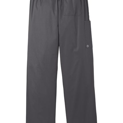 Unisex Medical Work Flex Cargo Pant- Nursing Pant Pewter Grey Back