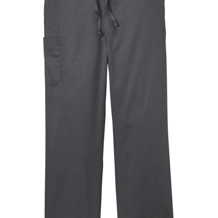 Unisex Medical Work Flex Cargo Pant- Nursing Pant Pewter Grey Front