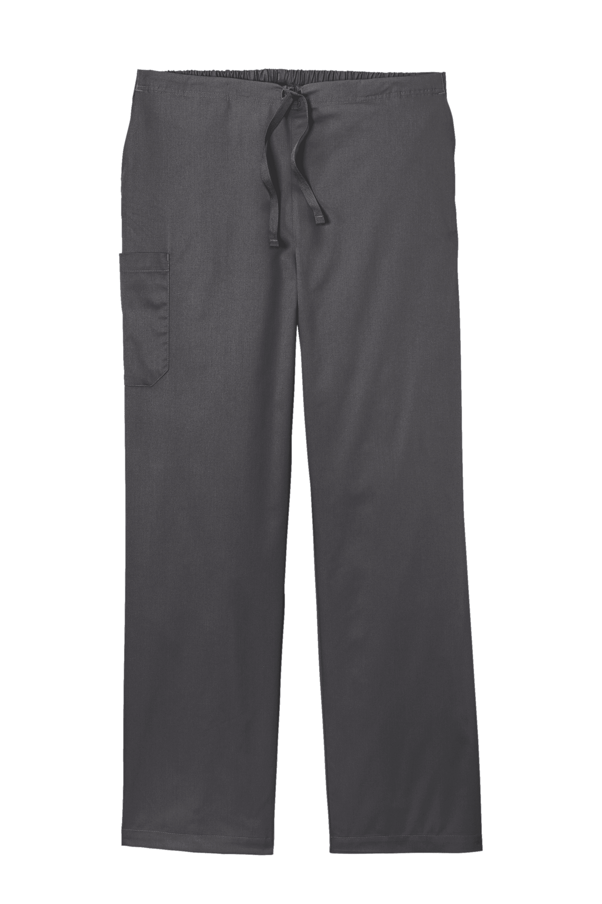 Wink unisex short work flex cargo scrub pants in pewter grey, featuring functional pockets and comfortable fit for medical professionals.