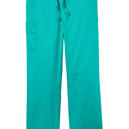 Unisex Medical Work Flex Cargo Pant- Nursing Pant Teal Front