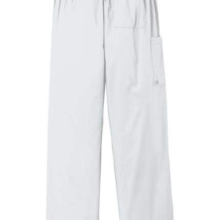 Unisex Medical Work Flex Cargo Pant- Nursing Pant White Back