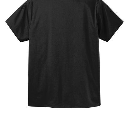 Unisex Medical Workwear Flex Chest Pocket V-Neck Top Black Back