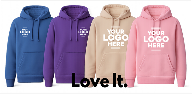 Unisex hoodie customized with your design or logo