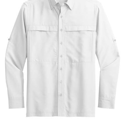 “White Frost Lightweight UV Long Sleeve Shirt – Front