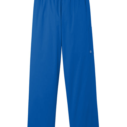 Wink Women’s WorkFlex cargo pant in royal blue, flat back style, made by Print-View, featuring multiple cargo pockets and durable fabric.