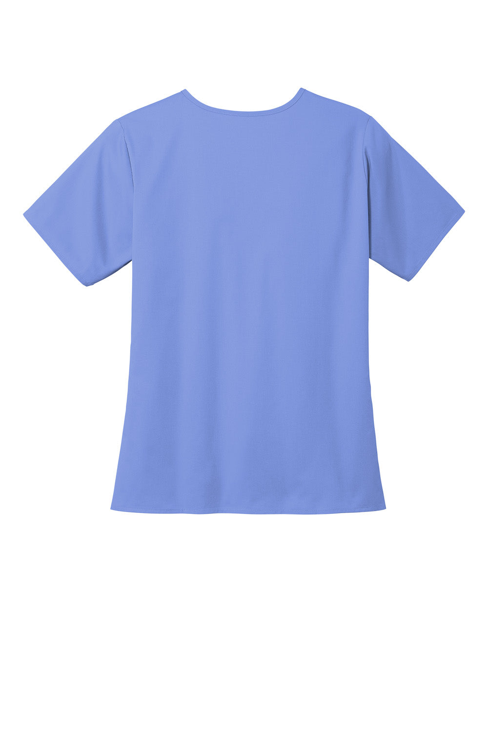 Wink Women’s WorkFlex V-Neck Top by Print-View, flat back view showing the V-neckline and relaxed fit.