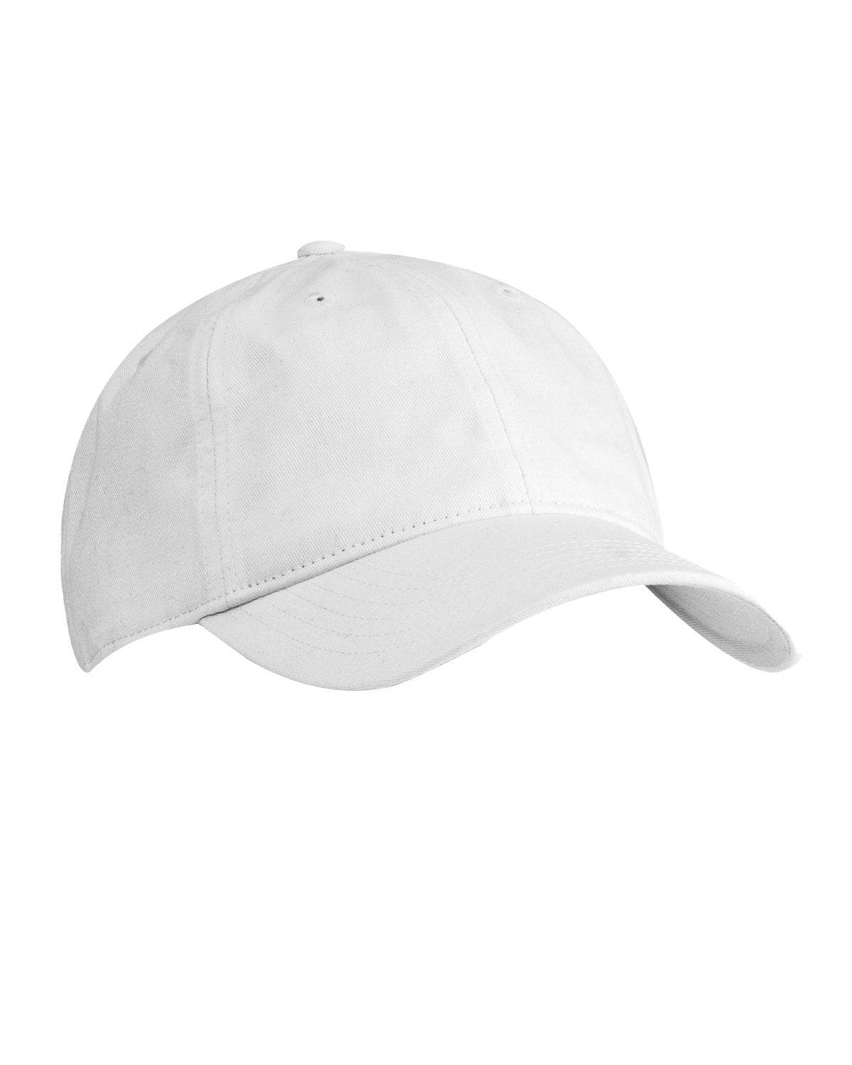 White Print View baseball cap with side print, unstructured design, casual style, made by Print-View.