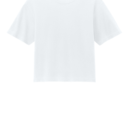 White Comfort Colors Boxy Tee for Women – heavyweight, garment-dyed with custom print