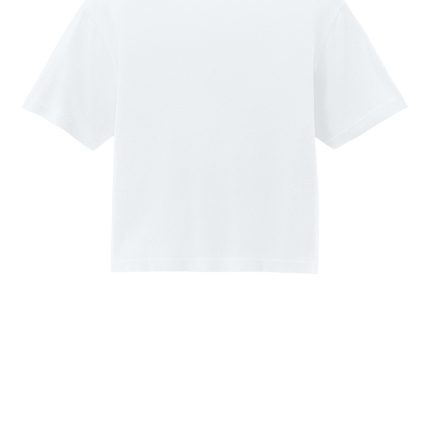 White Comfort Colors Boxy Tee for Women – heavyweight, garment-dyed with custom print Back