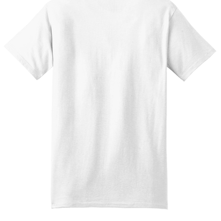White Hanes® Beefy t-shirt – Heavyweight 100% Cotton T-Shirt, Customizable at Print View back