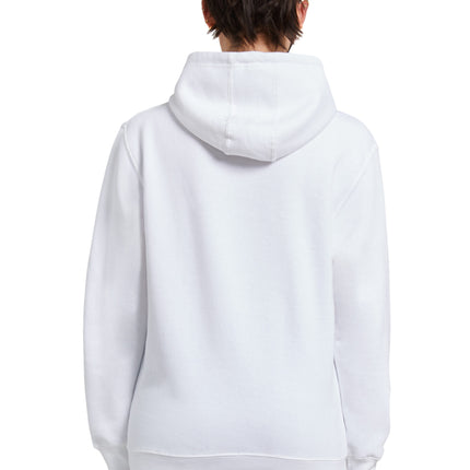 White hoodie Sweatshirt print view