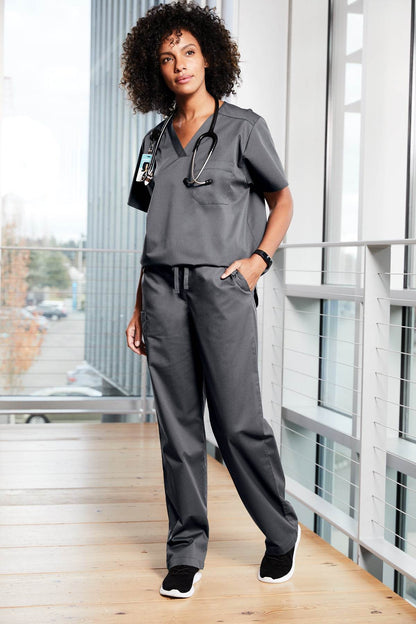 Unisex Wink short work flex cargo scrubs pants in navy, featuring multiple pockets and a comfortable fit for healthcare professionals.