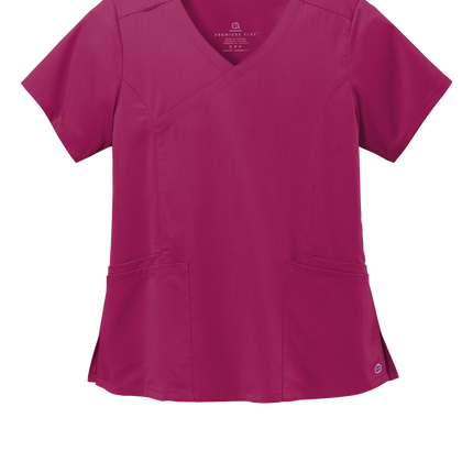 Wink Women’s Premiere Flex Mock Wrap Top Wine