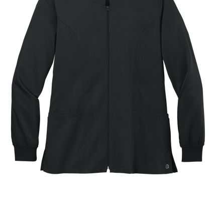 Women’s Flex Full-Zip Scrub nurse uniform black