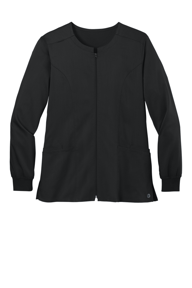 Women’s Flex Full-Zip Scrub nurse uniform black