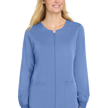 Women’s Flex Full-Zip Scrub nurse uniform light blue