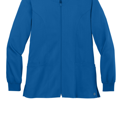 Full Zip Scrub nurse uniform royal blue front
