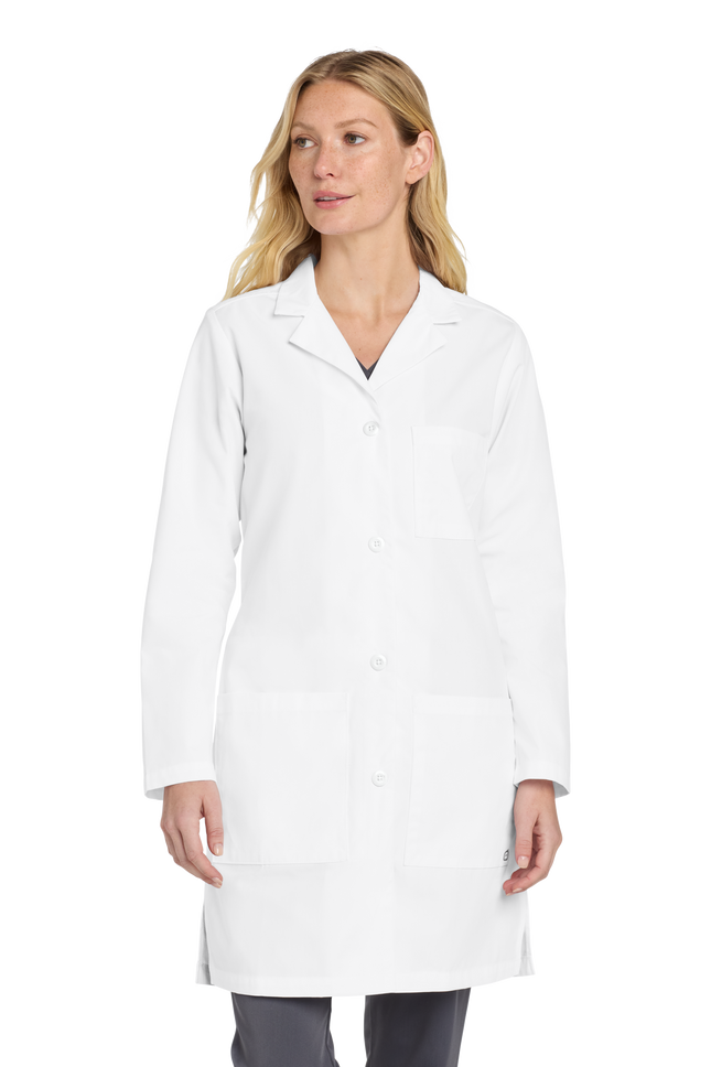 women's long lab coat