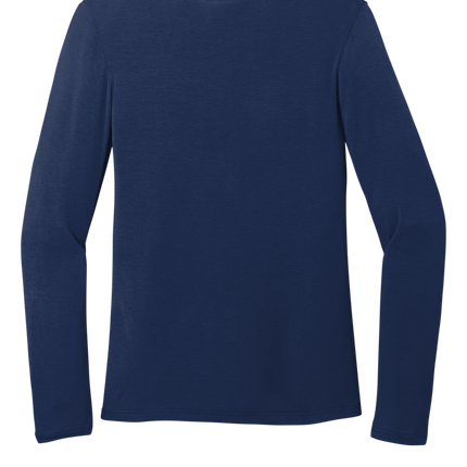 Women's Long sleeve layer tee Navy Back