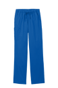 Women’s blue medical scrubs, Wink Flex Cargo Pant with print design, featuring multiple pockets and comfortable fit for healthcare work.