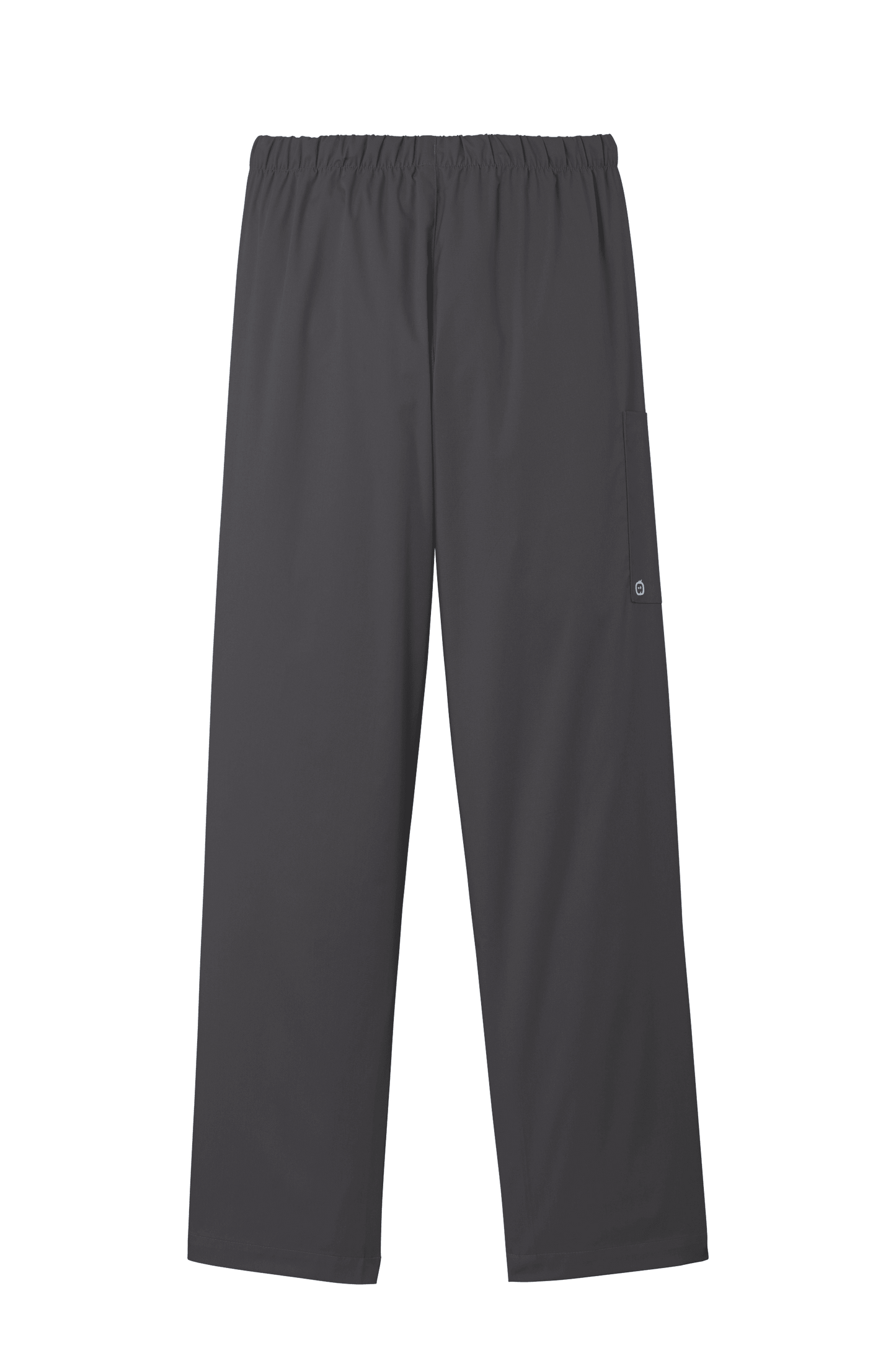 Women’s Pewter Grey medical scrub cargo pants by Wink with flexible fabric and printed design, suitable for healthcare professionals.
