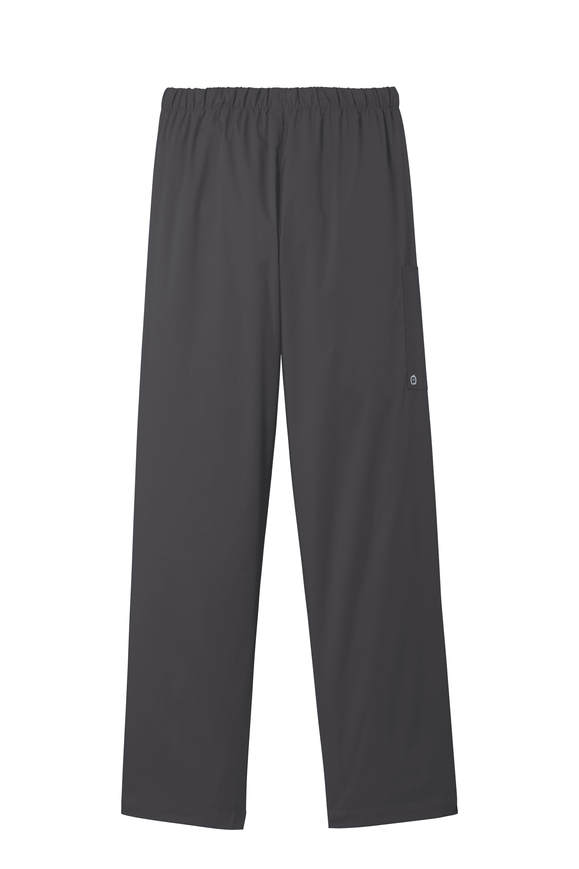 Women’s Pewter Grey medical scrub cargo pants by Wink with flexible fabric and printed design, suitable for healthcare professionals.