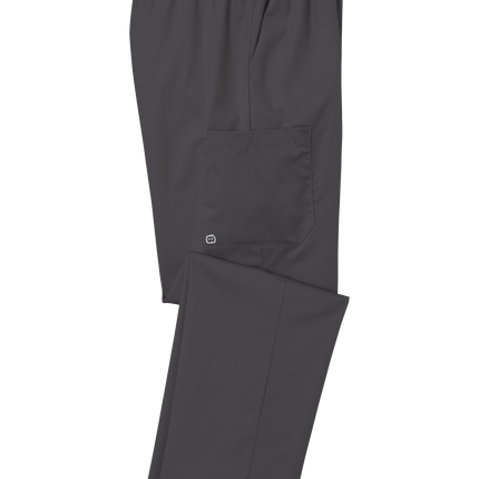 Women’s Medical Workwear Flex Cargo Pant Pewter Grey folded