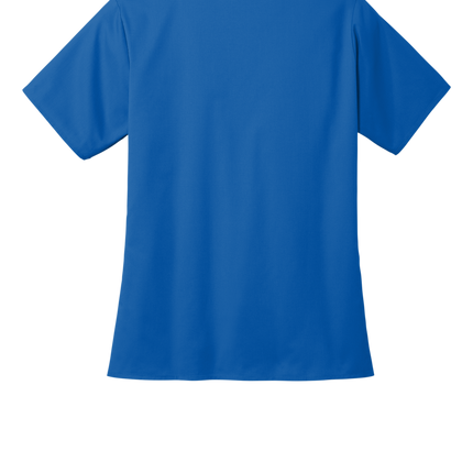 Women’s Medical Workwear Flex V-Neck Scrub Royal Blue bAck