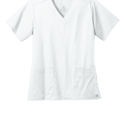 Women’s Medical Workwear Flex V-Neck Scrub White
