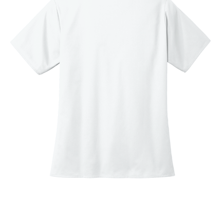 Women’s Medical Workwear Flex V-Neck Scrub White back