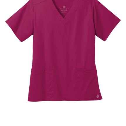 Women’s Medical Workwear Flex V-Neck Scrub Wine