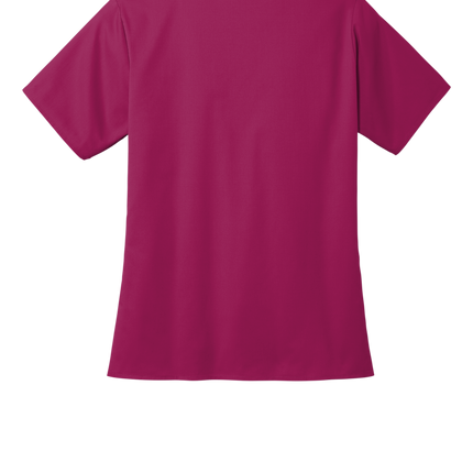 Women’s Medical Workwear Flex V-Neck Scrub Wine back