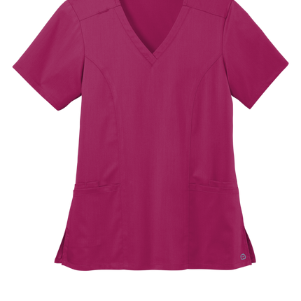 Women’s Premiere Flex V-Neck Scrub Wine