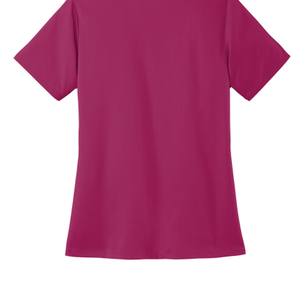 Women’s Premiere Flex V-Neck Scrub Wine back