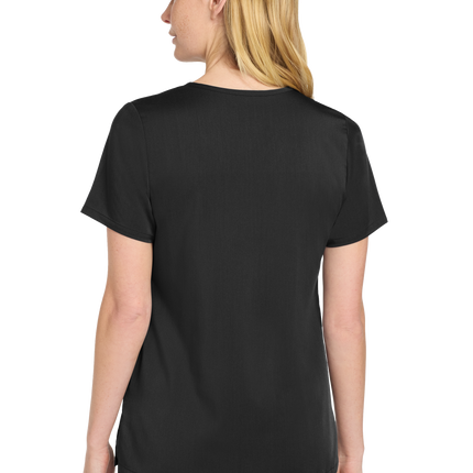 Women’s Premiere Flex V-Neck Scrub black Model back