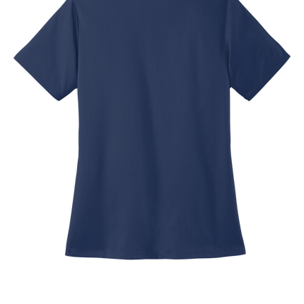 Women’s Premiere Flex V-Neck Scrub navy Blue back